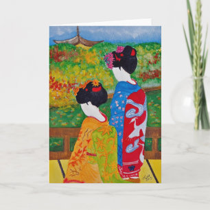 Harmony Geisha Greeting Card