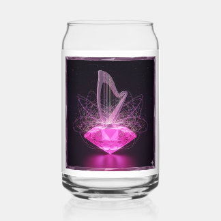 Harmony Harp Drinkware Set Can Glass