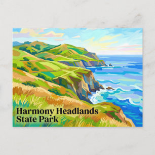 Harmony Headlands State Park California Postcard