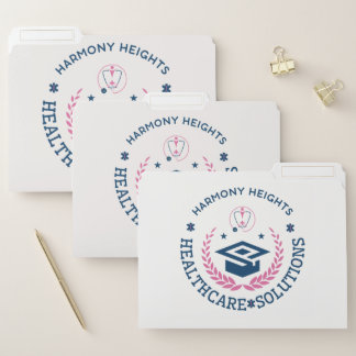 Harmony Heights Healthcare Solutions Company Logo File Folder