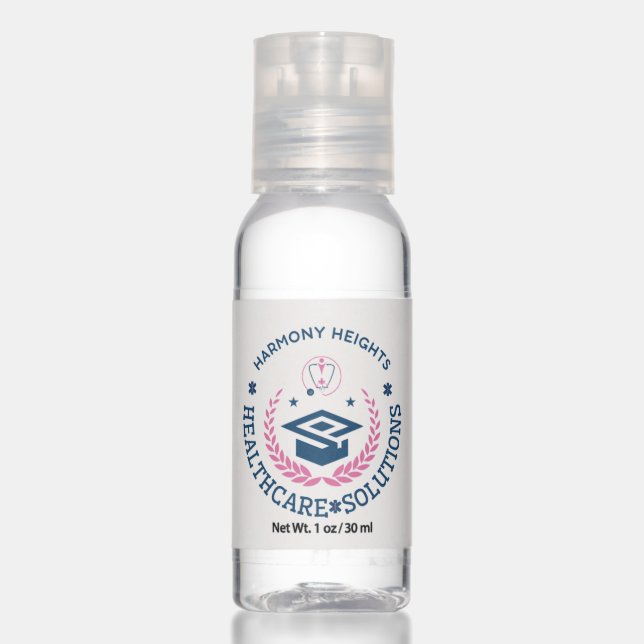 Harmony Heights Healthcare Solutions Company Logo Hand Sanitizer (Front)
