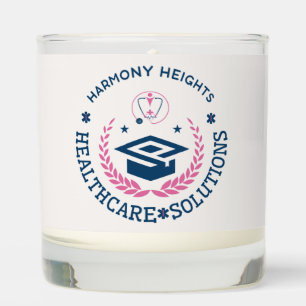 Harmony Heights Healthcare Solutions Company Logo Scented Candle