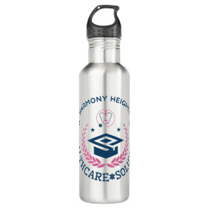 Harmony Heights Healthcare Solutions Company Logo Stainless Steel Water Bottle