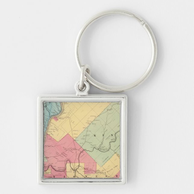 Harmony, Hickory, Kingsley, Tionesta townships Keychain (Front)