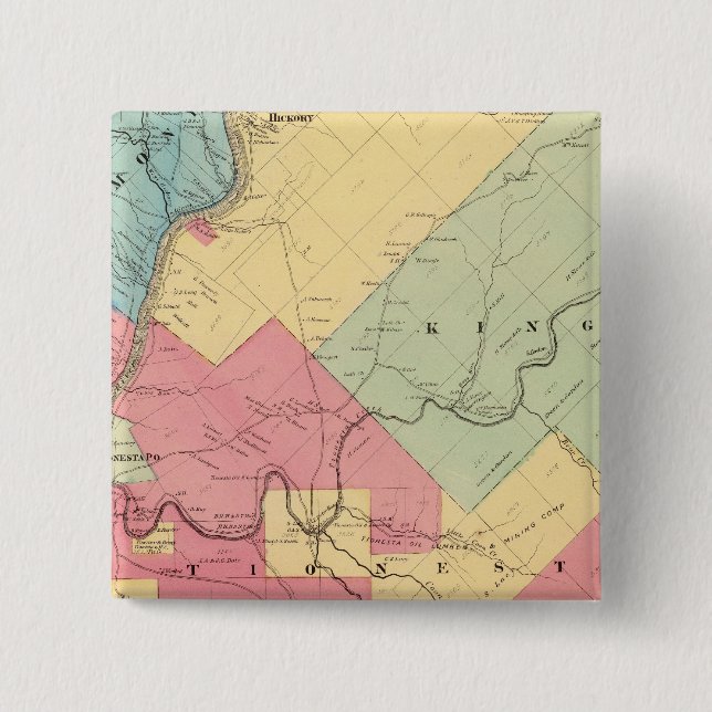 Harmony, Hickory, Kingsley, Tionesta townships Pinback Button (Front)
