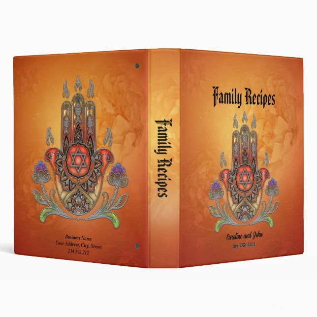 Harmony in color and form 3 ring binder (Background)