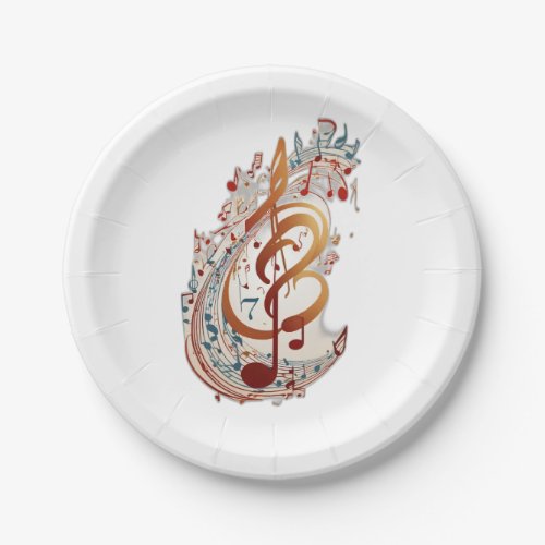 Harmony in Flight Musical Note Home  Decor Colle Paper Plates