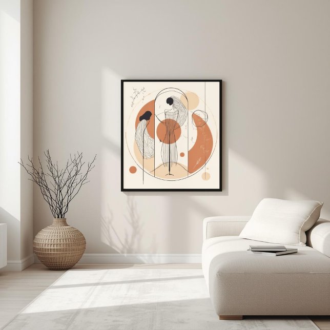 Harmony in Form – Neutral Abstract Composition III Poster (Creator Uploaded)