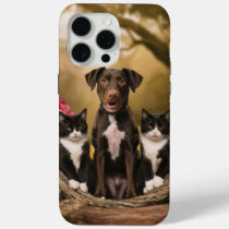 "Harmony in Fur: A Pet Family Portrait" iPhone 15 Pro Max Case