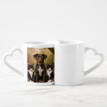 "Harmony in Fur: A Pet Family Portrait"