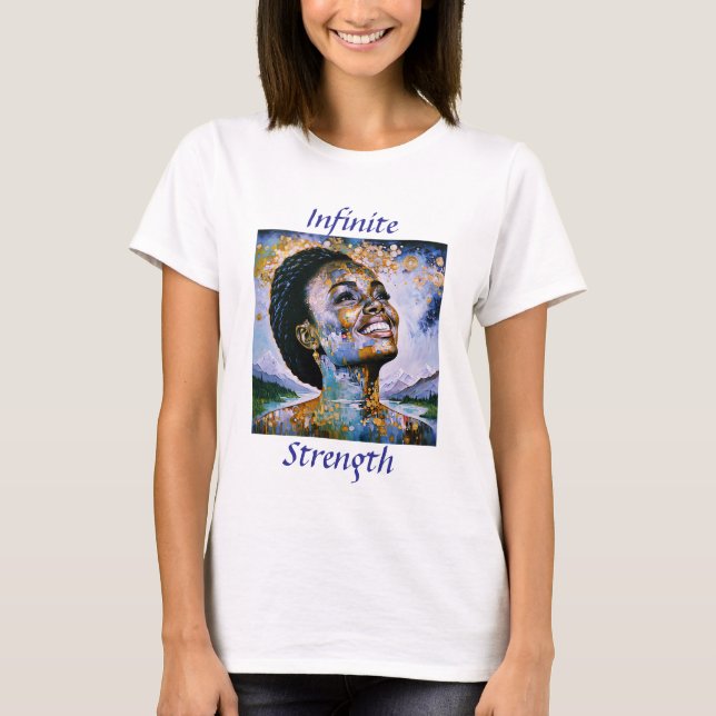 "Harmony in Gold and Sky"      T-Shirt (Front)