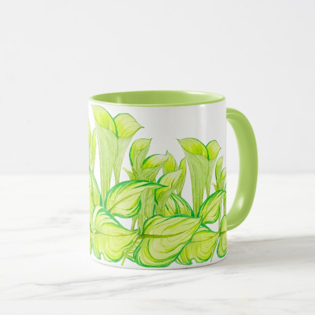 'Harmony in Green' on a Combo Mug (Front Right)