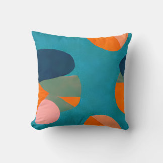 Harmony in Hues II Throw Pillow