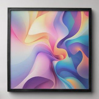 "Harmony in Motion: Abstract Color Symphony" Peel And Stick Photo Tile