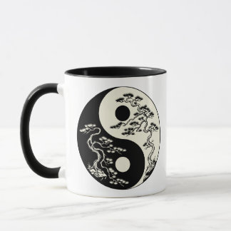 Harmony in Nature Yin Yang Bonsai Trees Mug