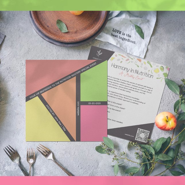 Harmony in Nutrition Event Invitation ( Infuse your invitation with energy and style as you add your event title, date, and time. )