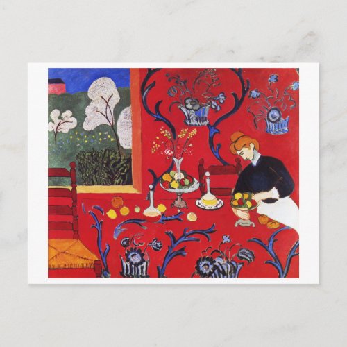 Harmony in Red Matisse Postcard