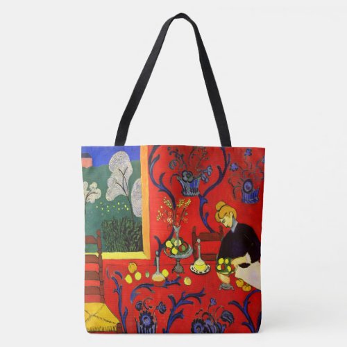 Harmony in Red Matisse Tote Bag