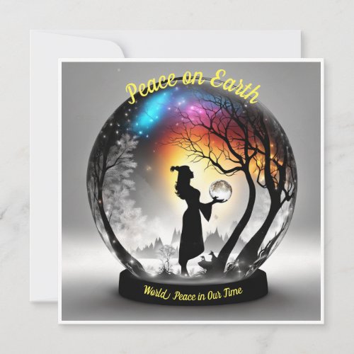 Harmony in Silhouette Peace on Earth Card
