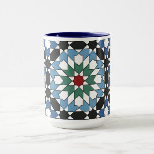 Harmony in Tiles – Moroccan Geometric Mug