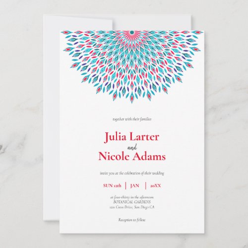 Harmony Mandala Wedding Invitation