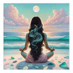 Harmony Meditation on Beach Acrylic Print