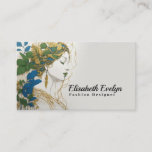 Harmony Of Colors: Silhouette, Gold, Green, Blue Business Card at Zazzle
