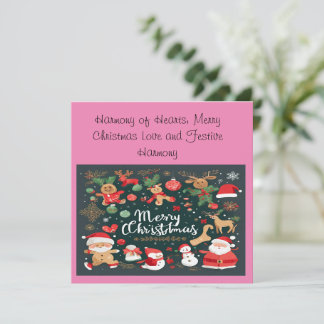 Harmony of Hearts: Merry Christmas Love Festive Invitation