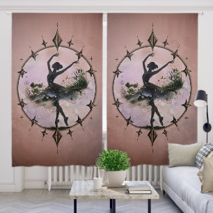 Harmony of Movement The ballerina in the starlight Blackout Curtains