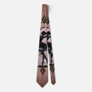Harmony of Movement The ballerina in the starlight Neck Tie