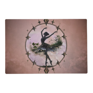 Harmony of Movement The ballerina in the starlight Placemat