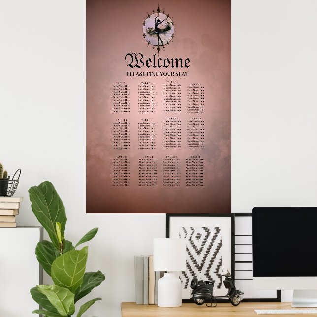 Harmony of Movement The ballerina in the starlight Poster (Home Office)