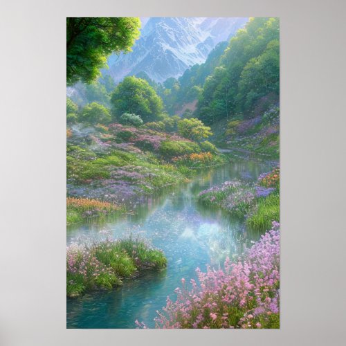 Harmony of Nature Sping landscape Poster