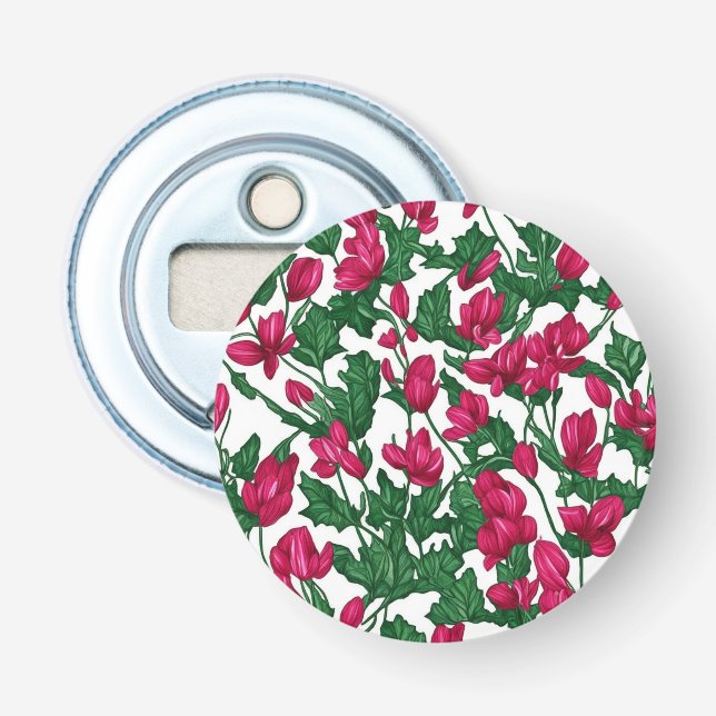 harmony of pink and white flowers bottle opener (Front)