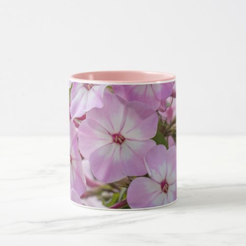 Harmony of Spring Pink Phlox Botanical Print Mug