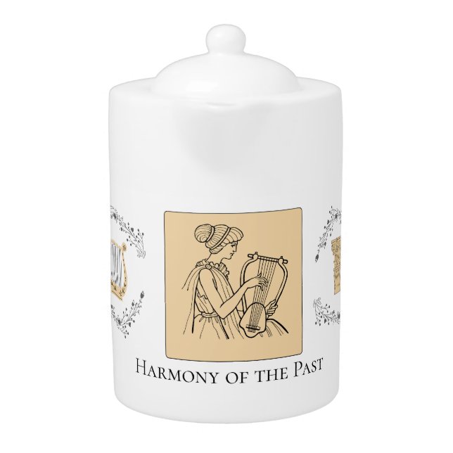 Harmony of the Past Custom Greek Art Ancient  Teapot (Front)