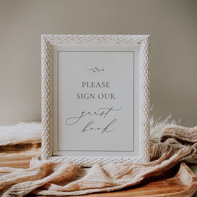 HARMONY Olive Green Guest Book Sign (Creator Uploaded)