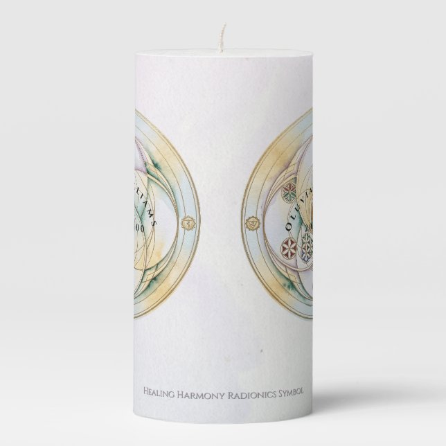 Harmony Radionics Ritual Candle (Front)