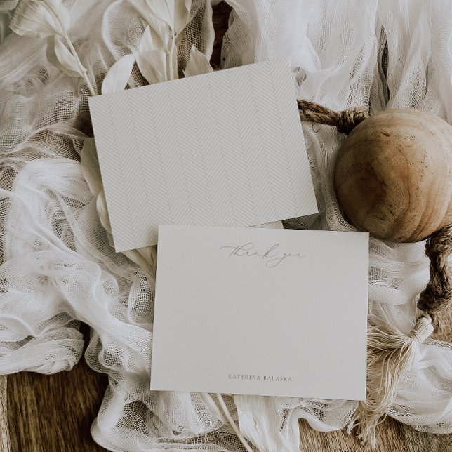 HARMONY Sage Green Thank Note Card (Creator Uploaded)