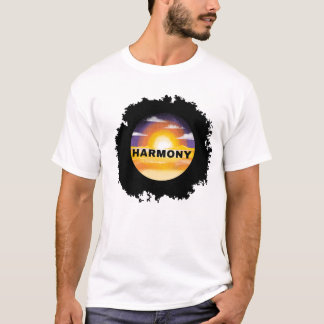 Harmony Sunset Circle Art T-Shirt
