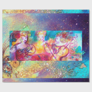 HARMONY TRIO MUSIC CONCERT Watercolor Wrapping Paper