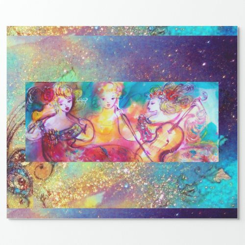 HARMONY TRIO MUSIC CONCERT Watercolor Wrapping Paper