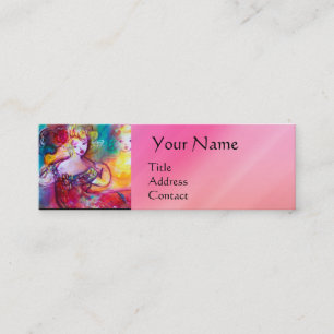 HARMONY TRIO MUSIC SPRING CONCERT ,Pink Mini Business Card
