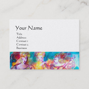 HARMONY TRIO SPRING CONCERT,black white pearl pape Business Card