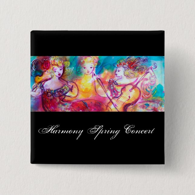 HARMONY TRIO SPRING CONCERT PINBACK BUTTON (Front)