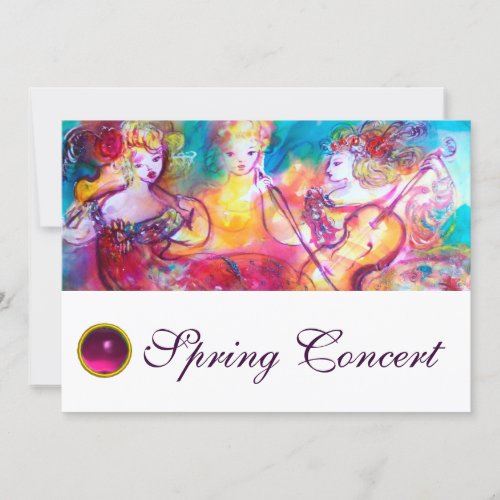 HARMONY TRIO SPRING MUSIC CONCERT INVITATION