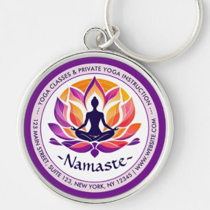 Harmony Uniting Mind, Body, and Nourish Keychain