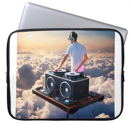  Harmony Unleashed Man Listening to a Song Laptop Sleeve