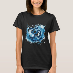 Harmony Unleashed The Energetic Om Wave T-Shirt