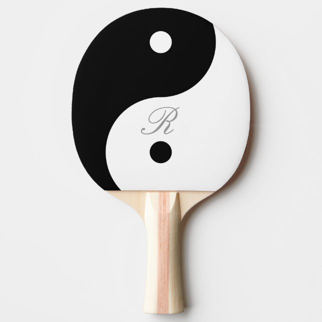 Harmony Yin Yang Monogram Ping Pong Bat Paddle (Front)